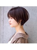 横顔キレイなショート×束感スタイル