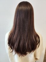 アッシュ 十日市場店(Ash)&nbsp;ブリーチなしのミルクティーベージュ&オレンジインナーカラー