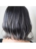 ボブ×ハイライト×グレージュ1