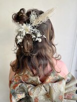 ラトリエコンタン(L´atelier Content)&nbsp;水引 金箔 成人式ヘア 卒業式ヘア 袴ヘア 振袖ヘア【津田沼】