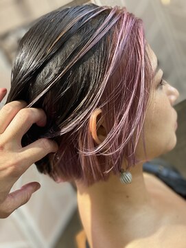 ツムグ 代官山店(TUMUGU) 大人可愛い30代40代50代バイカラーバイオレットカラー代官山