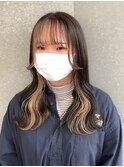 韓国カラーバングカラーベージュ！