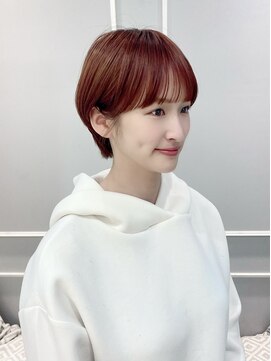 ネオリーブギンザ 銀座店(Neolive GINZA) 斜めバング/グレージュカラー/デザインカラー/ショート【銀座】