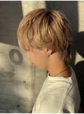 【志免】マッシュウルフ／ホワイトミルクティーベージュ☆琉希也