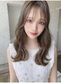 透明感たっぷり◎韓国ヘア×イルミナカラーミルクティーベージュ