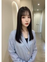 オズ 郡山桑野店(OZ)&nbsp;ベージュグレー黒髪レイヤーくびれヘア小顔10代20代30代40代