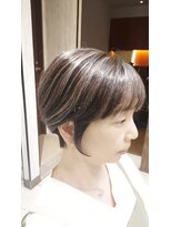 アース 菊名店(HAIR&MAKE EARTH)&nbsp;ハイライトでショートボブ