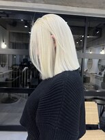 ラキングキョウト(LA KING KYOTO)&nbsp;10代20代30代40代ミディアム韓国風抜きっぱなしブリーチ