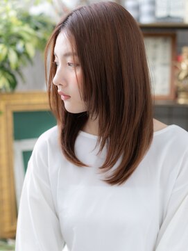 カバーヘア ブリス 戸田公園西口店(COVER HAIR bliss) ★センターパート姫カット美髪前下がりレイヤー20代30代40代★10