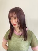 ラベンダーピンク×ブラウン