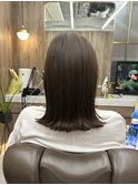 外ハネ簡単スタイリングの時短ヘア