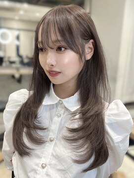 アイヴィ 表参道(IVY) ショコラブラウン シャギーレイヤー 小顔まわりレイヤー