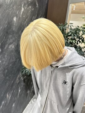 アニュー(A'nyu) 抜きっぱなしブロンドケアブリーチルーツカラーアンブレラカラー