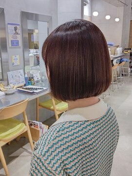 オーガニック リブ 川越(organic+live) 20代30代40代ストレートボブリップラインラベンダーベージュ