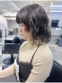 柔らかい質感のケアパーマ