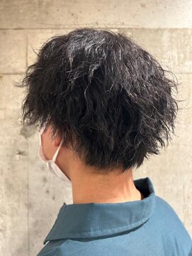 ヘア ルーナ バイ アプリーレ(hair lune by Aprire) メンズショートツイストスパイラルパーマ黒髪10代20代30代