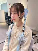 卒業式ヘアセット/卒業式アレンジ/ツインテールアレンジ