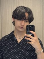 スキル ミナム 表参道(SKILL MiNam)&nbsp;シャドウパーマダウンパーマメンズマッシュウルフ韓国ヘア