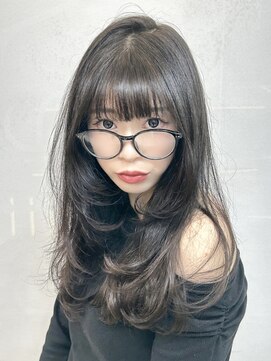 ヴェイン 渋谷(vain) レイヤーカット×ダークアッシュ