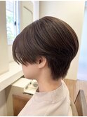前髪なしハンサムショート