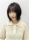 #ボブ#レイヤー#小顔#ブルーブラック#顔まわりレイヤー