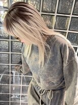 ペレ アネックス 大阪梅田茶屋町店(PELE ANNEX)&nbsp;ホワイトグレージュ/デジタルパーマ/フェザーパーマ/梅田