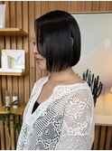 ナチュラルボブ×髪質改善ストレート