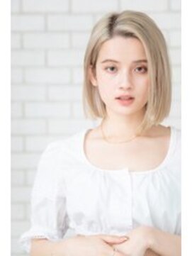 パノラ(PANOLA) ミルクティーベージュ ボブ 髪質改善