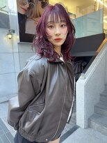 ラ キング(LA KING)&nbsp;クラゲヘアー/小顔に見せるヘア/ココアベージュ/栄