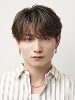 オーシャントーキョーオーバー 渋谷(OCEAN TOKYO OVER) シースルーラウンドマッシュニュアンスフェザーパーマ