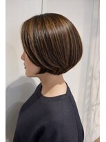 ハートボックス 四谷店(Heart box) ハイライトボブスタイル