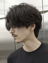 レタッチ バイ フィフス 天神大名(RETOUCH by fifth) 天神大名メンズパーマフェザーパーマセンターパートガイルヘア