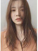 韓国ヘアレイヤーカットブリーチなし透明感カラー髪質改善