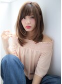 【Story】斜めバングナチュラルストレート