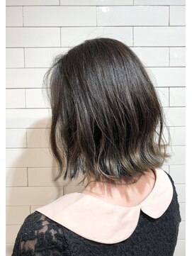 エイトセカンド 新宿三丁目店(EIGHT second) 【EIGHT second】牧瀬＿インナーグレー×外ハネ