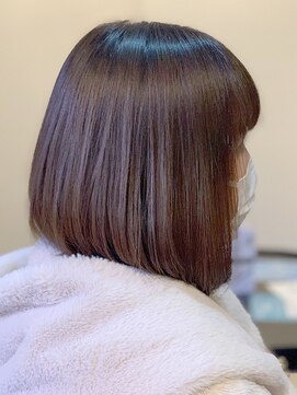 アークスヘアー 大人可愛い★エレガントなツヤ感ラベンダーアッシュ×大人ボブ