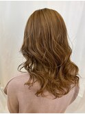 コテ巻き風/レイヤーロング/マロンベージュ/20代30代40代