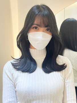 ノク 渋谷(nok) 韓国くびれヘア_ネビージュグレージュカラーココアベージュ