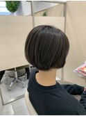 大人可愛い丸みショート×シークレットハイライト