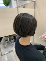 アドラーブル 長岡リバーサイド千秋店(adorable) 大人可愛い丸みショート×シークレットハイライト