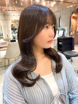 ロンド エスポワール 錦糸町(Lond espoir) ◯前髪ピンクベージュインナーグレージュマチルダボブ