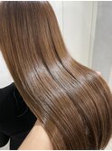 シルキーベージュ/髪質改善ツヤ髪スタイル【due hair 砂川 翔】
