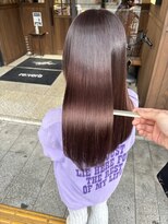 カフェアンドヘアサロン リバーブ(cafe&hair salon re:verb) 髪質改善縮毛矯正+ラベンダーアンバーカラー