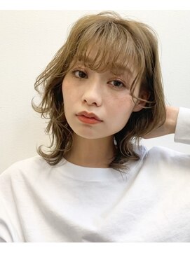 スラージュ 鶴見(soulage) ＼ふわっとボブ／ケアカラー×カーキベージュ