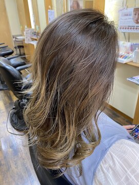 ヘア サロン ハラダ 笠寺店(Harada) ナチュラルバレイヤージュ
