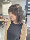 グレージュオリーブベージュくびれミディ大人美人