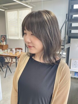 ヘアー アイス 御器所本店(HAIR ICI) グレージュオリーブベージュくびれミディ大人美人