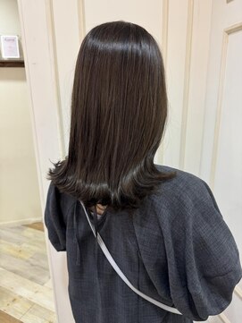 クロップ エス 湘南辻堂(crop es) cropes辻堂谷川 くびれ外はねスタイル×オリーブグレー