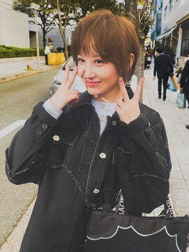 メリケンビューティーパーラー コウベ(MERICAN BEAUTY PARLOR KOBE) 大人可愛い似合わせカットハイトーン小顔ショートボブ