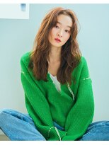 リトル ソルト 渋谷(little×salt)&nbsp;かきあげセンターパートリラックスウェーブ［渋谷駅］